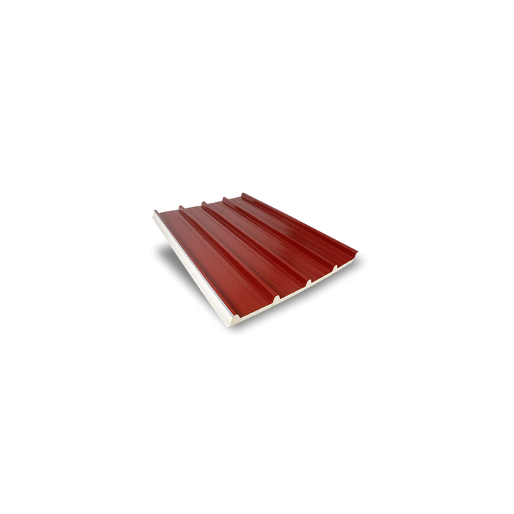 Painel Sandwich 5 ondas 30mm Vermelho