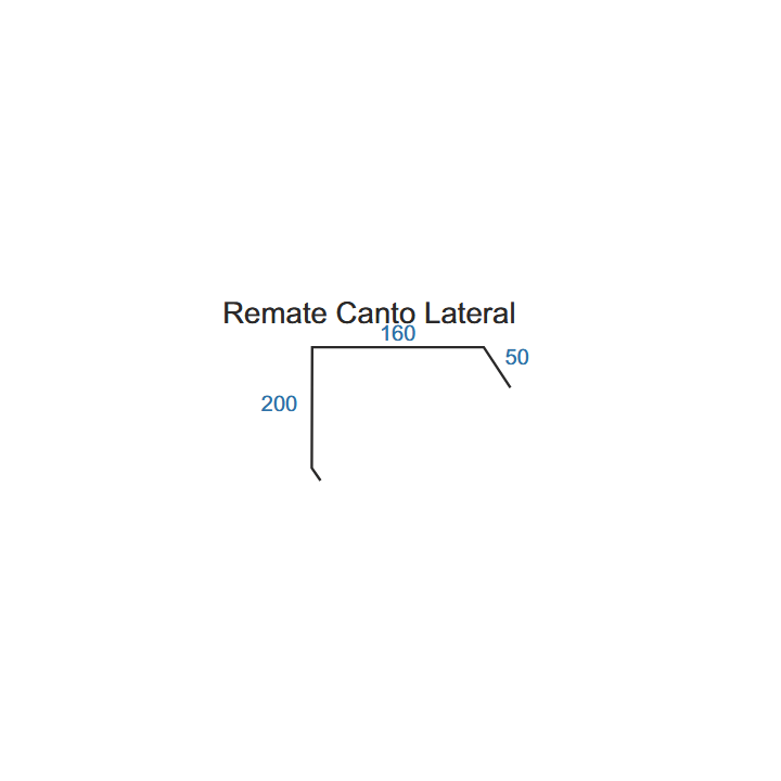 Remate canto lateral